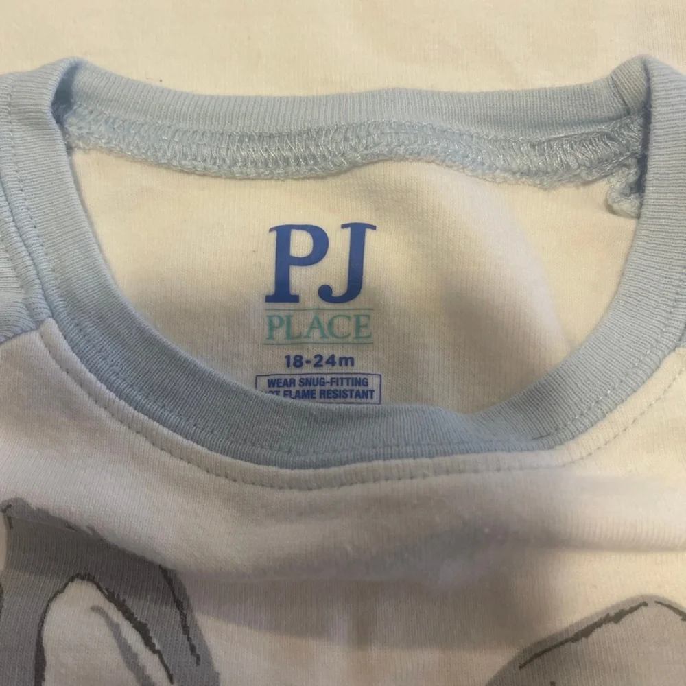 2 sets Children's Place and Gymboree Blue and White Bunny Pajama Set 18-24 month